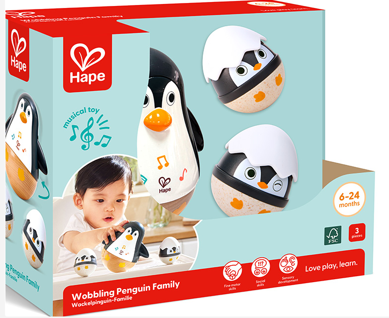 Hape Toys Hape Wobbling Penguin Family