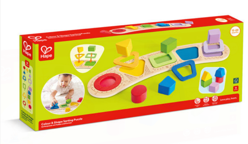 Hape Toys Hape Colour & Shape Sorting Puzzle