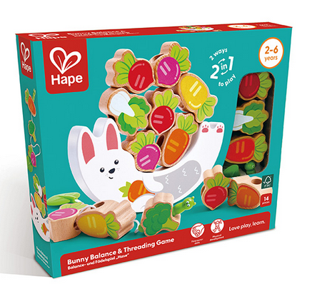 Hape Toys Hape Bunny Balance & Threading Game