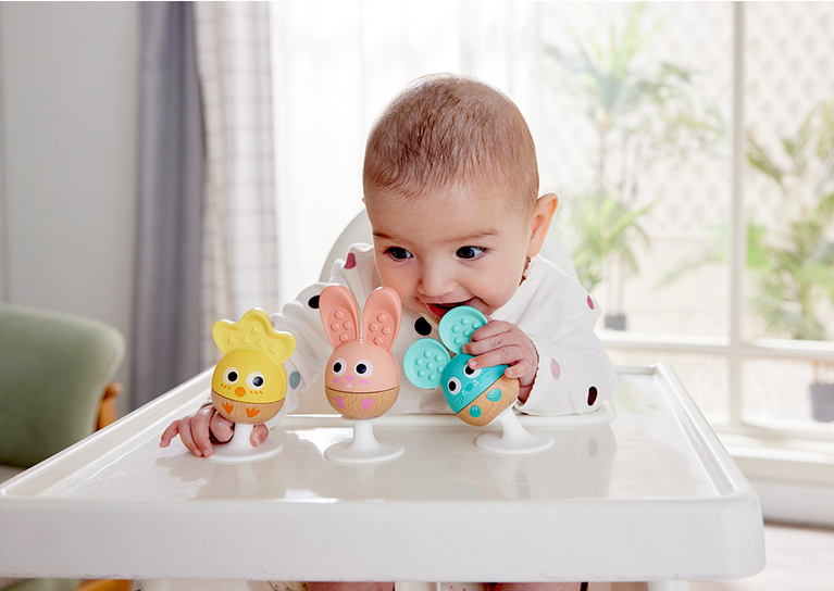 Hape Toys Hape Cheery Crittle Rattle Trio