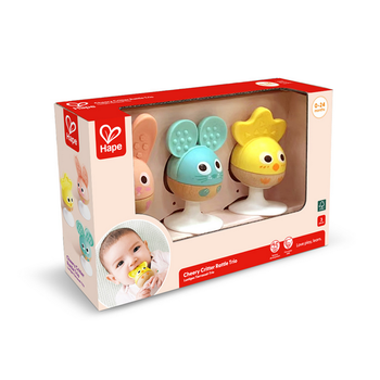 Hape Toys Hape Cheery Crittle Rattle Trio