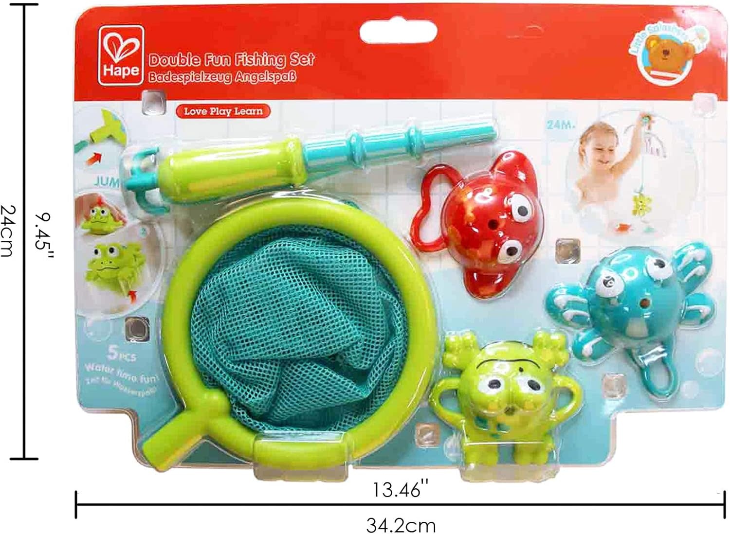 Hape Toys Hape Bath Double Fun Fishing Set