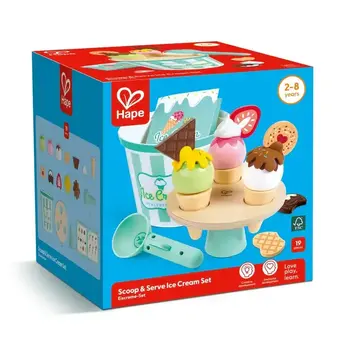 Hape Toys Hape Play Food Scoop & Serve Ice Cream Set