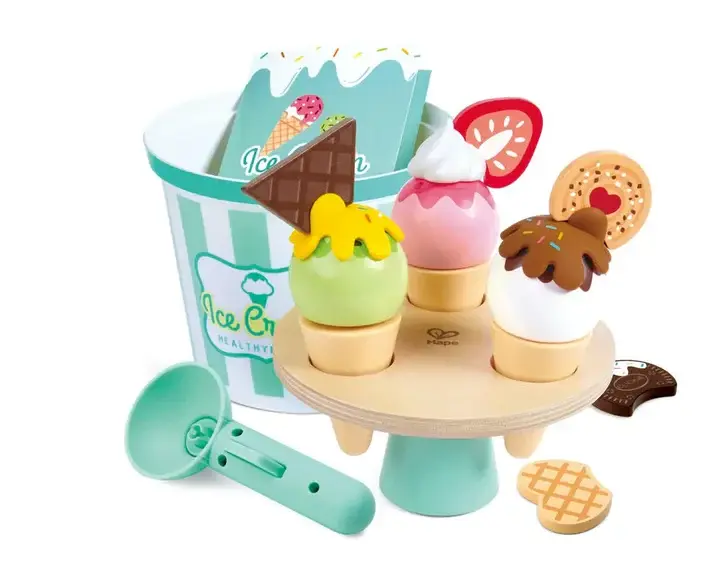 Hape Toys Hape Play Food Scoop & Serve Ice Cream Set