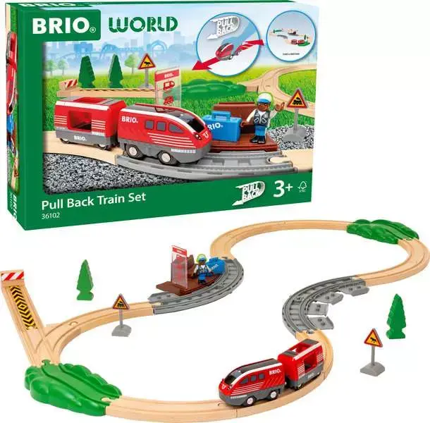 Brio Brio World Pull Back Train Set