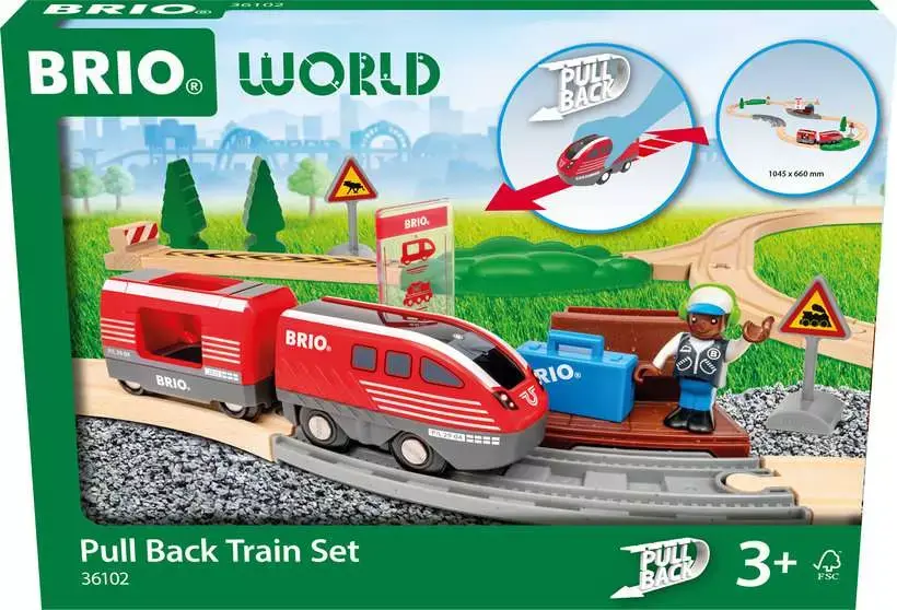 Brio Brio World Pull Back Train Set