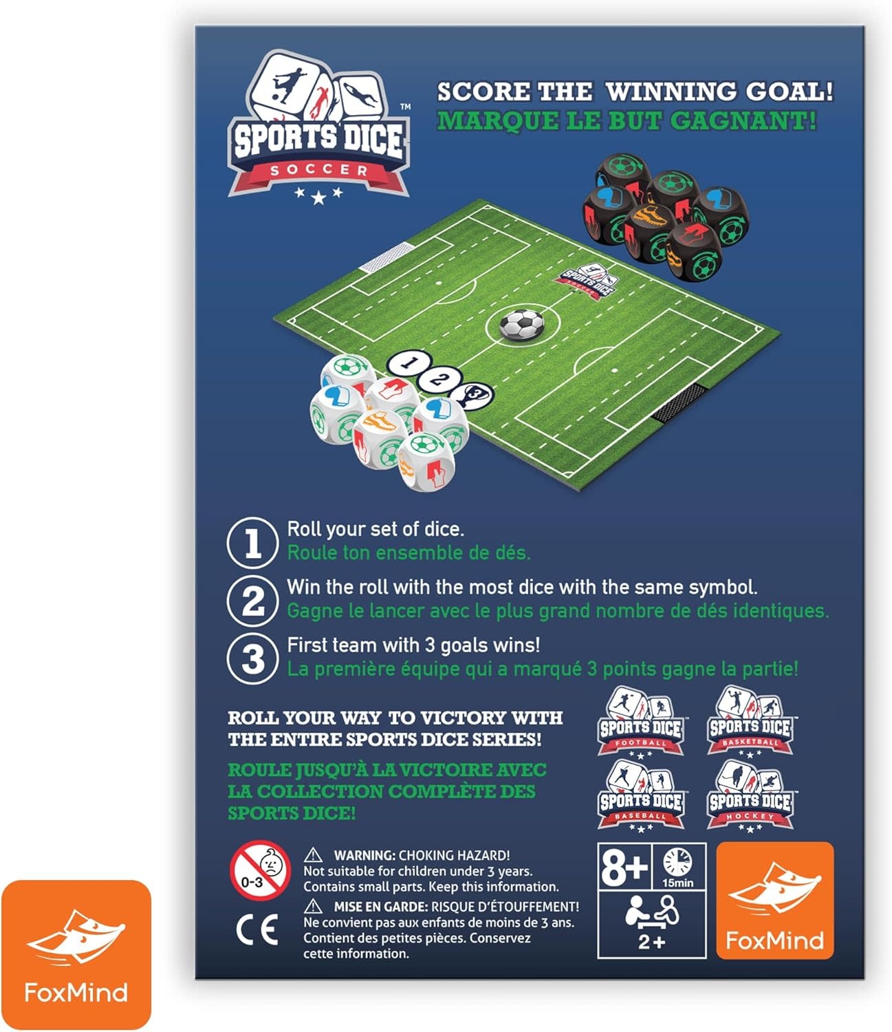 Foxmind Game Sports Dice Soccer