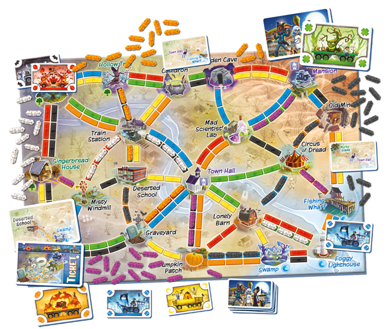 Days of Wonder Ticket to Ride Ghost Train Game