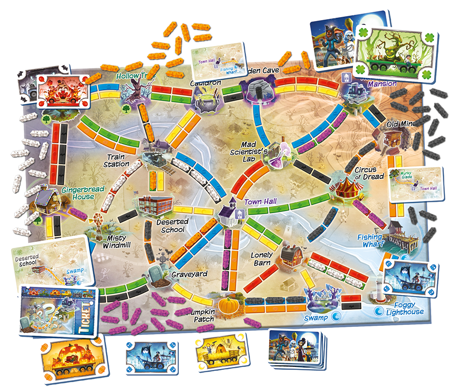 Days of Wonder Ticket to Ride Ghost Train Game