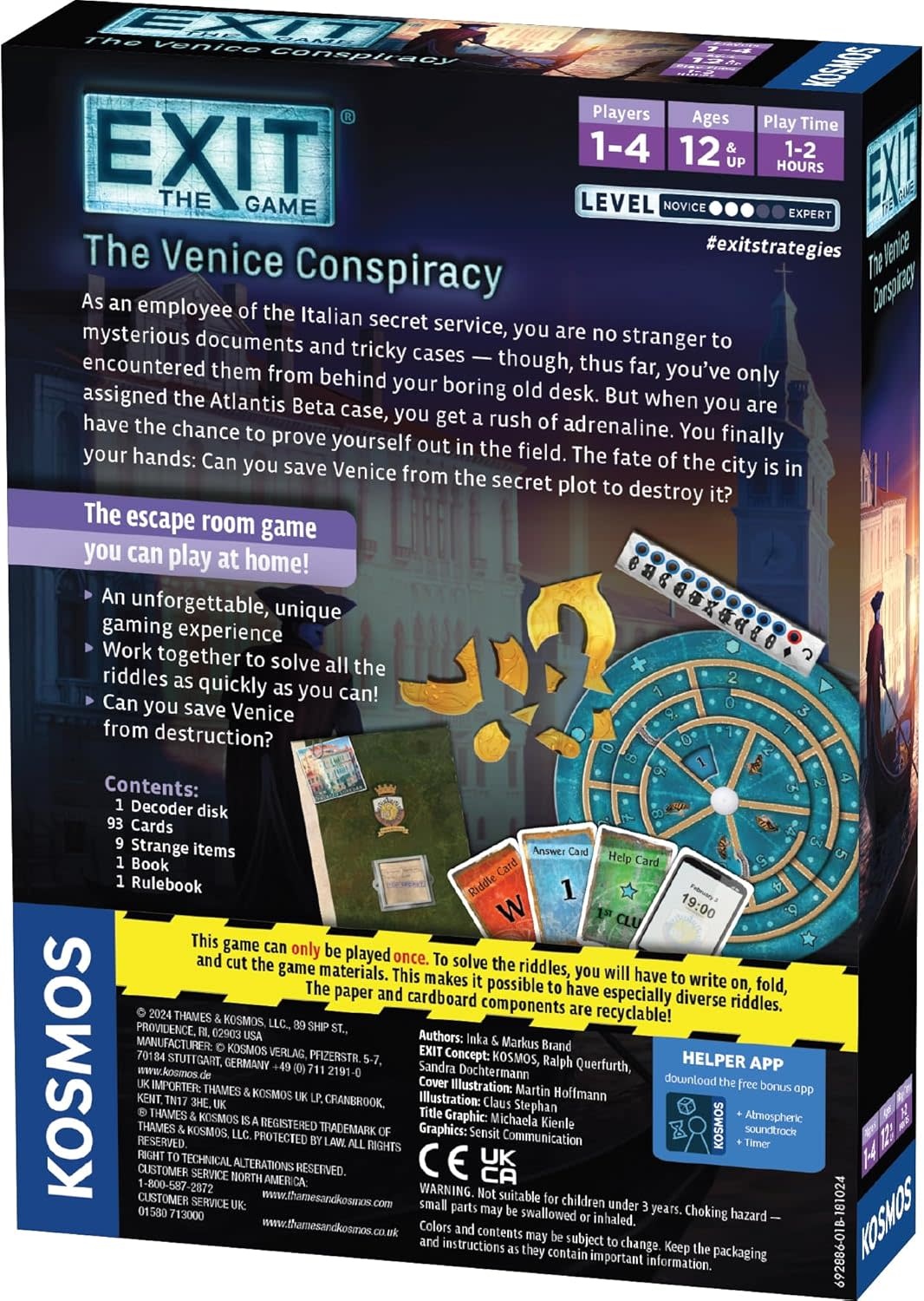 Exit Game: The Venice Conspiracy (Level 3)
