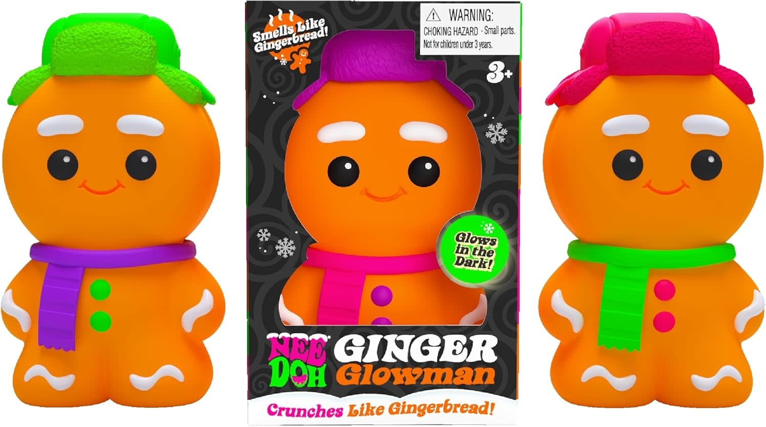 Nee Doh Squishmas Ginger Glowman