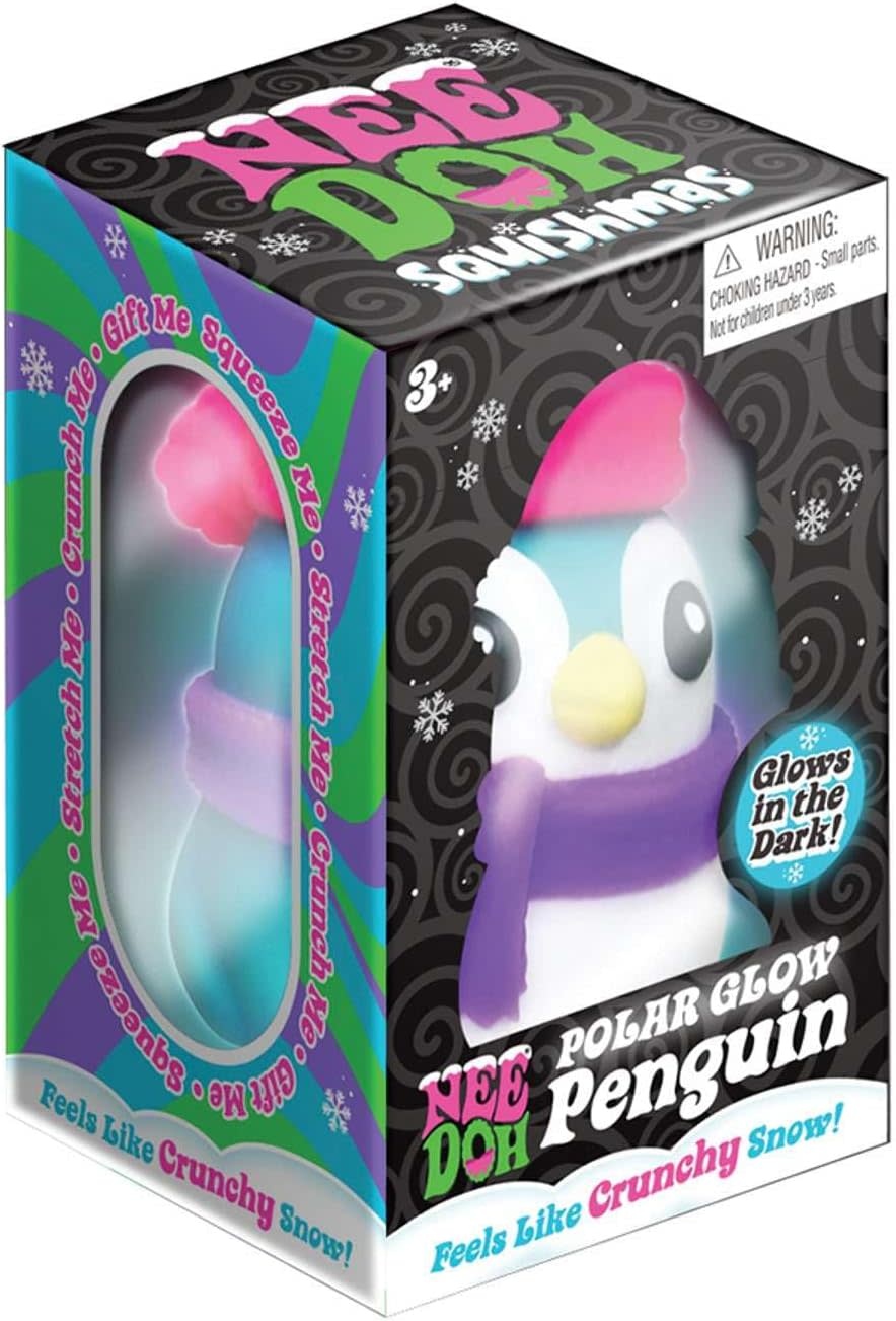 Nee Doh Squishmas Polar Glow Penguin
