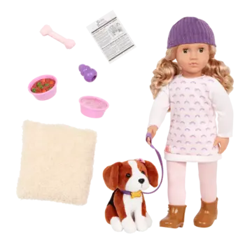Our Generation Doll & Pet Ember & Elsie
