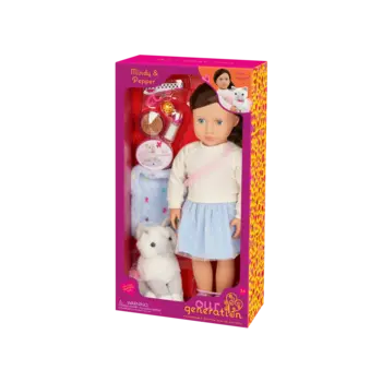Our Generation Doll & Pet Mindy & Pepper Cat