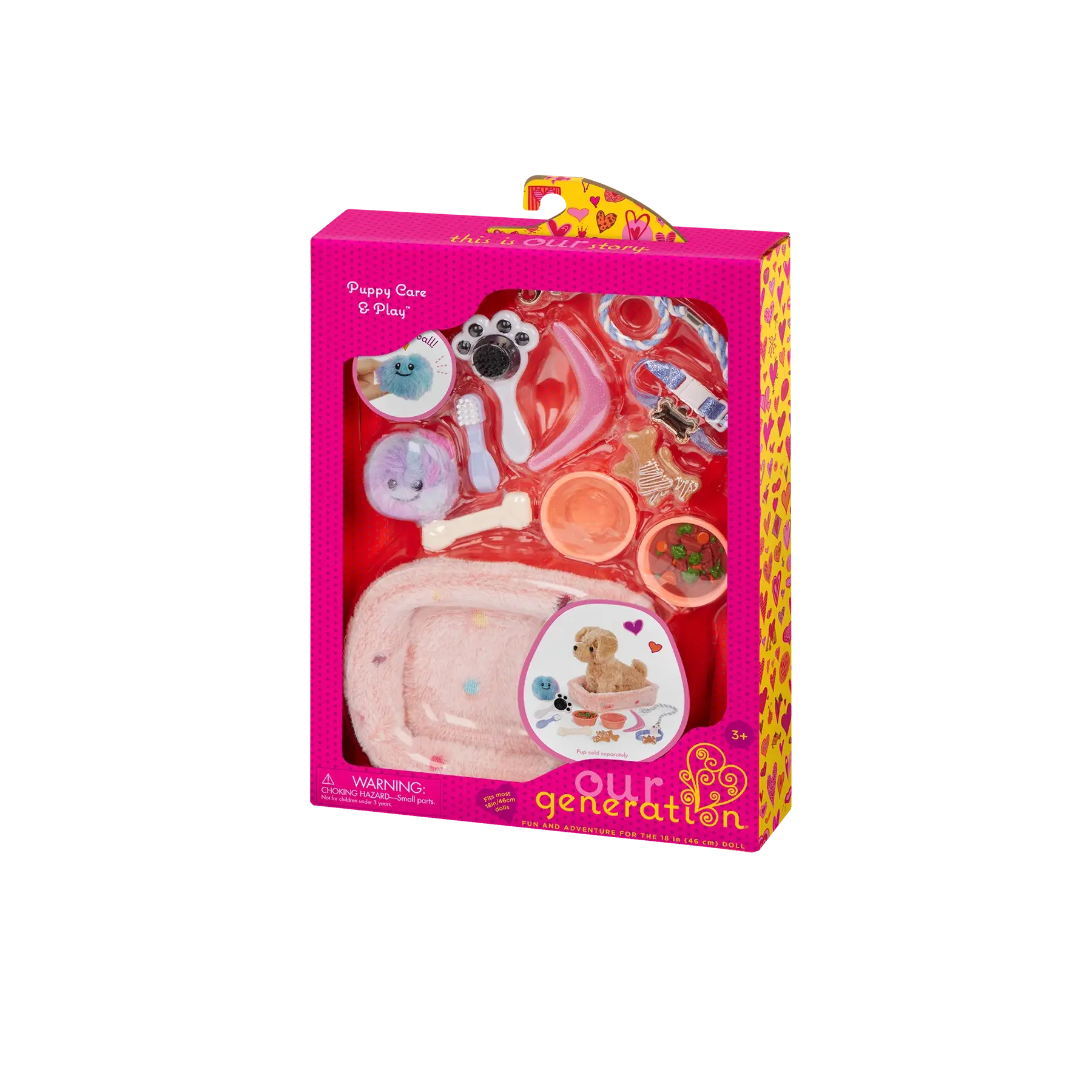 Our Generation Doll Accessories: Puppy Care & Play