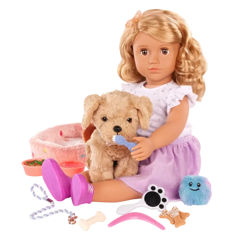 Our Generation Doll Accessories: Puppy Care & Play