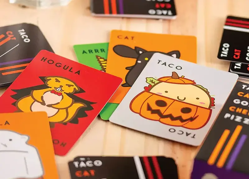Blue Orange Taco Cat Goat Cheese Pizza Halloween Edition Game