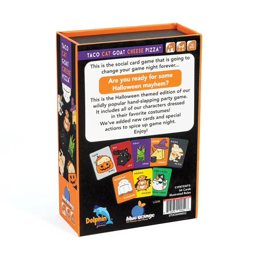 Blue Orange Taco Cat Goat Cheese Pizza Halloween Edition Game