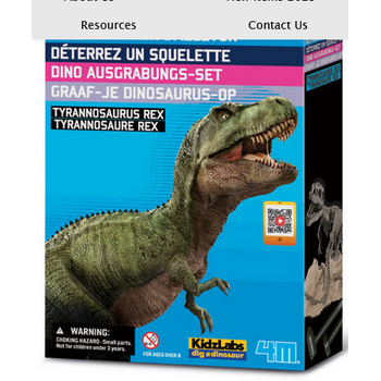 4M KidzLab Dig A Dinosaur Skeleton: Tyrannosaurus