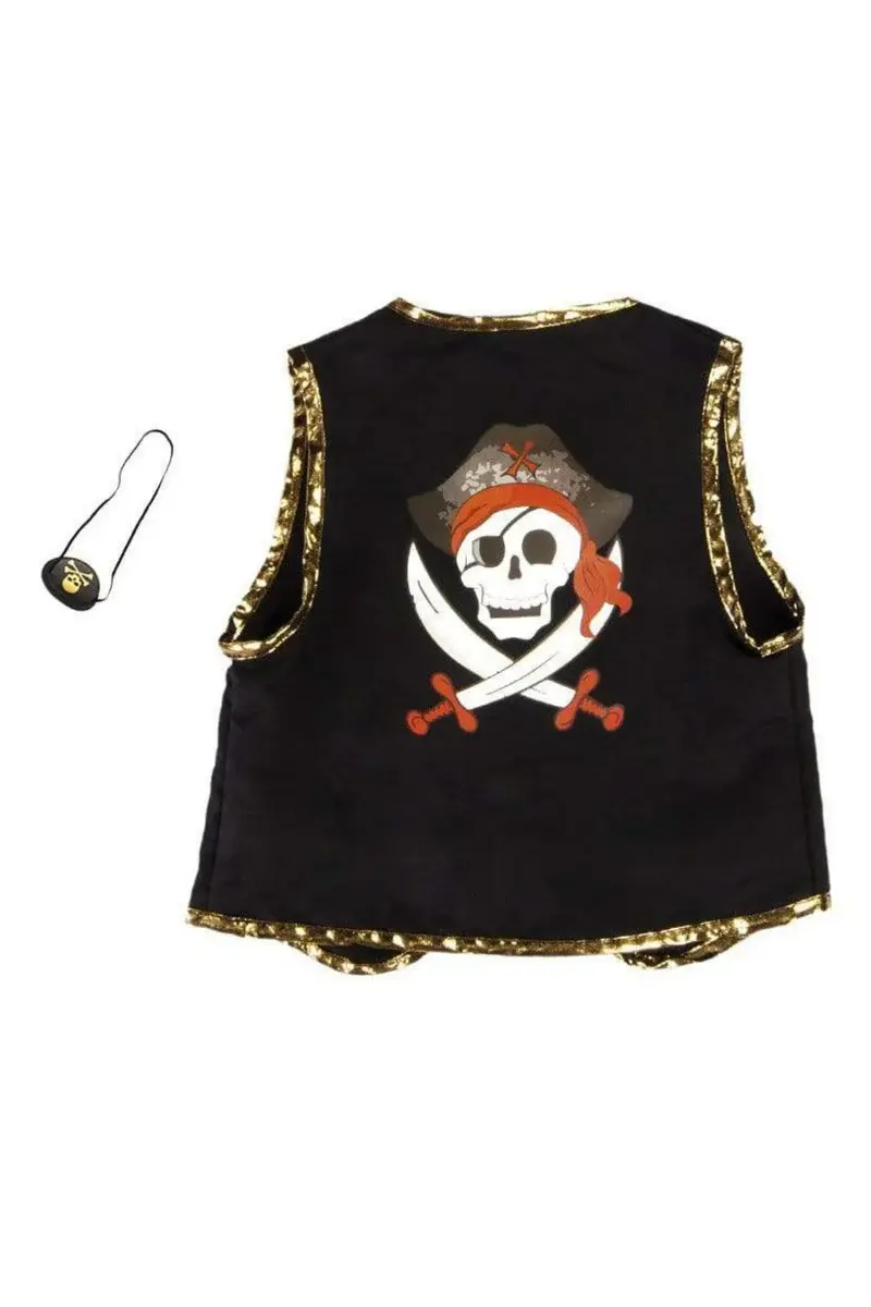 Great Pretenders Pirate Vest with Eye Patch