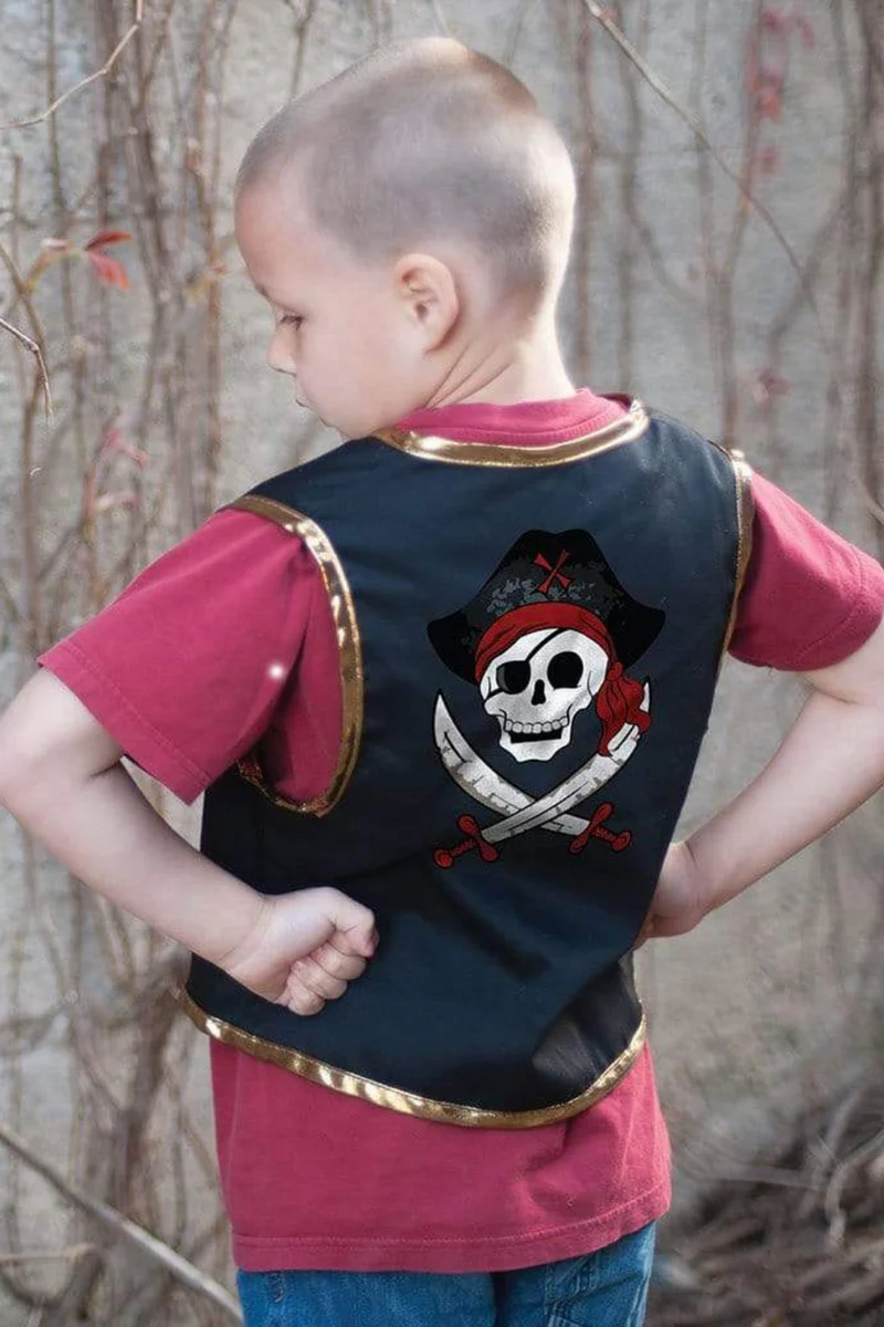 Great Pretenders Pirate Vest with Eye Patch