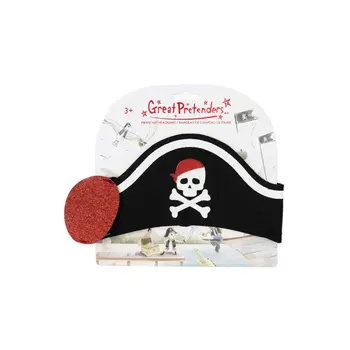 Great Pretenders Pirate Hat Headband & Eye Patch