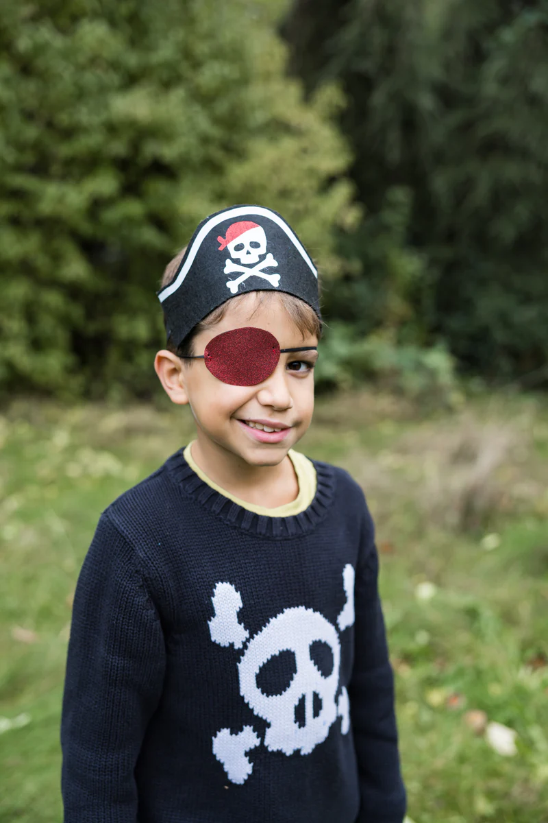 Great Pretenders Pirate Hat Headband & Eye Patch