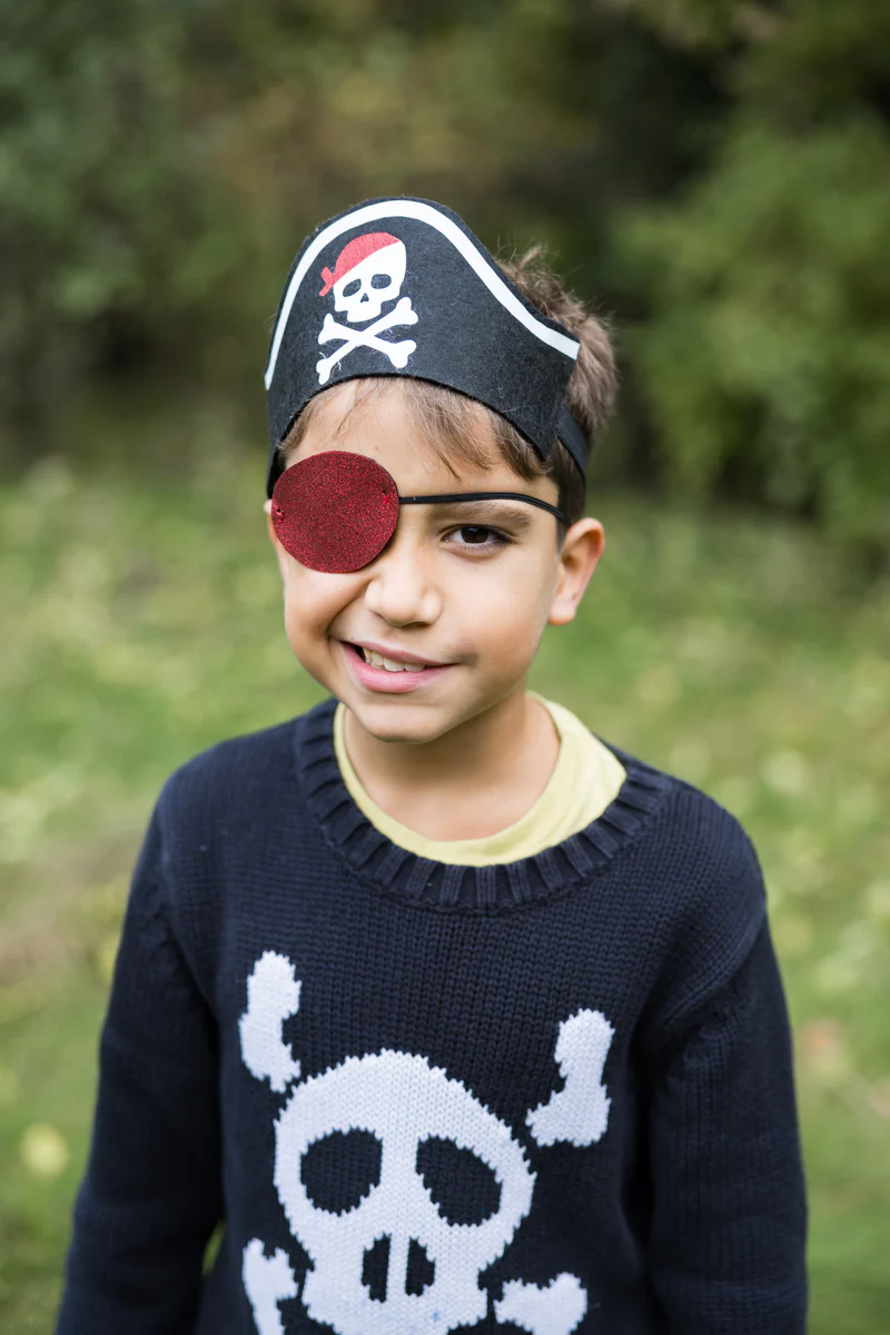 Great Pretenders Pirate Hat Headband & Eye Patch