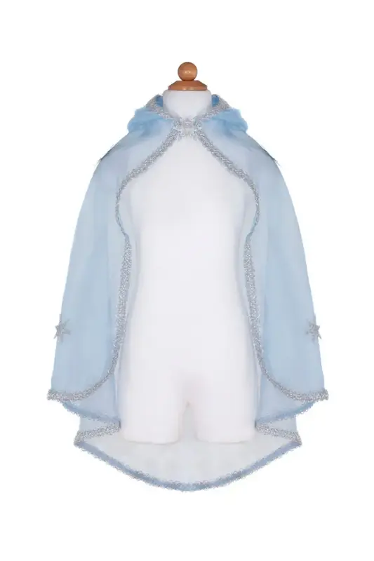 Great Pretenders Snow Queen Cape Blue/ Silver Size 3-4