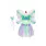 Great Pretenders Butterfly Dress & Wings with Wand Size 5-6 Green