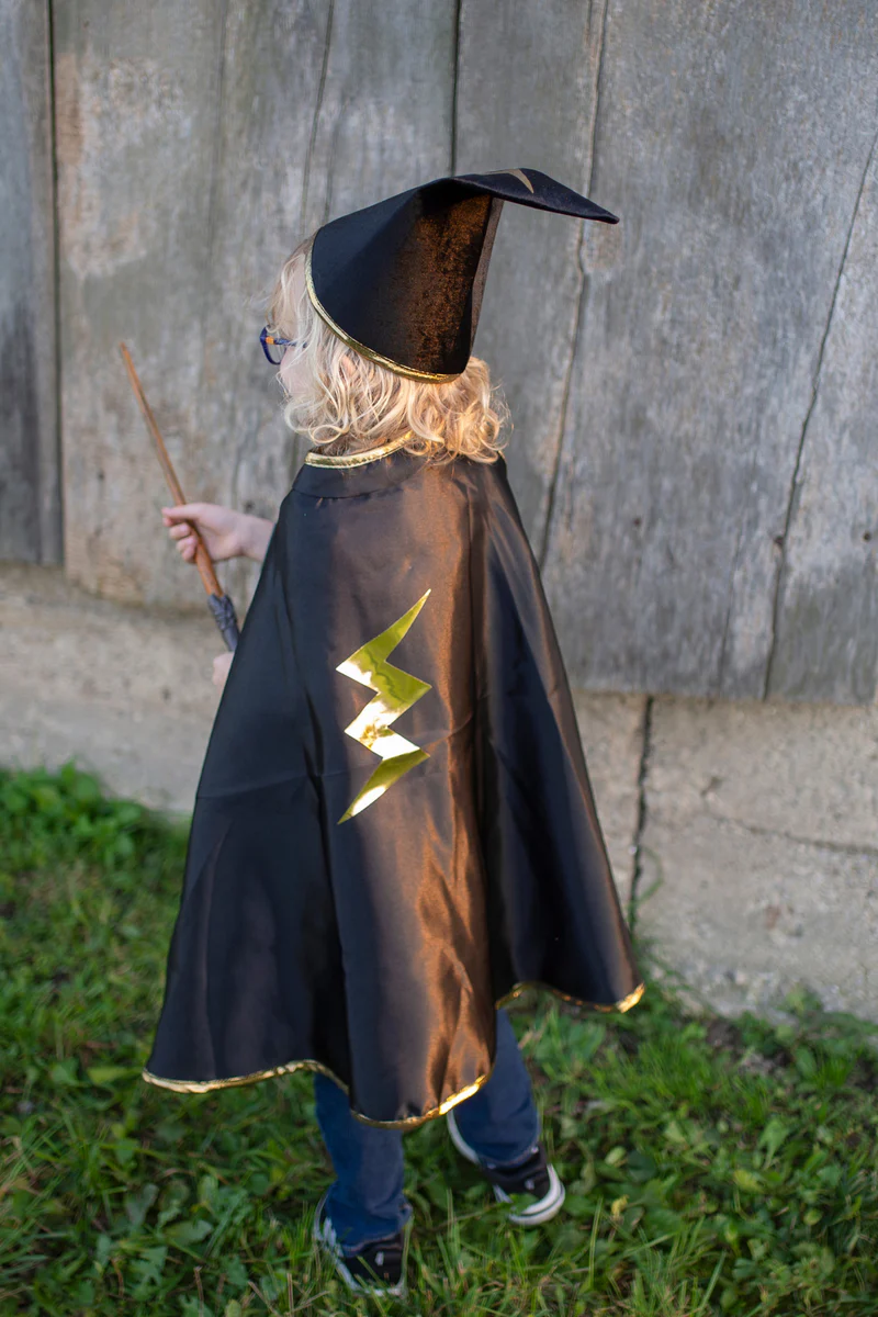Great Pretenders Reversible Wizard Cape & Hat Size 4-6