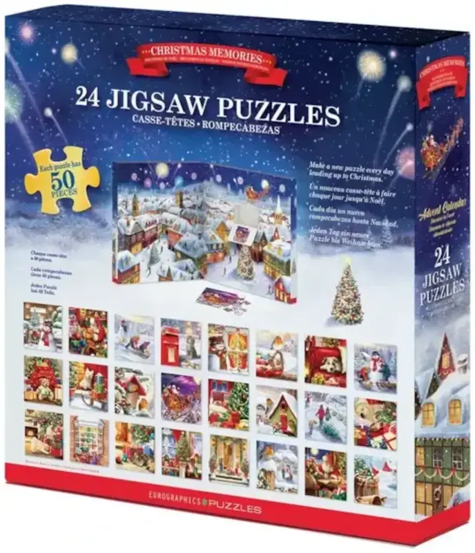 Eurographic Puzzle Advent Calendar 24 Christmas Memories