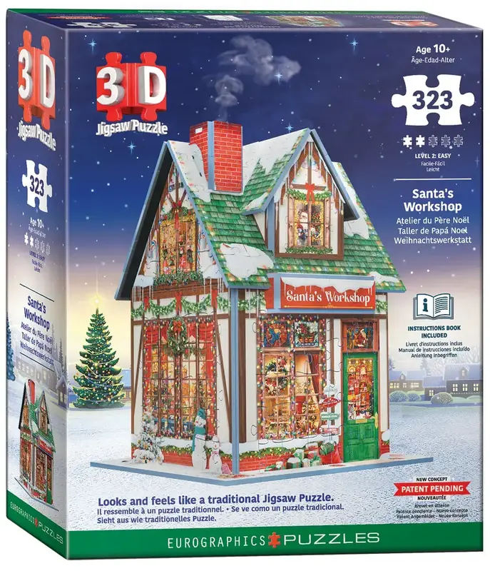 Eurographic 3D Puzzle Santa's Workshop