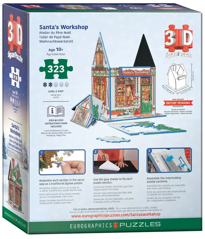 Eurographic 3D Puzzle Santa's Workshop
