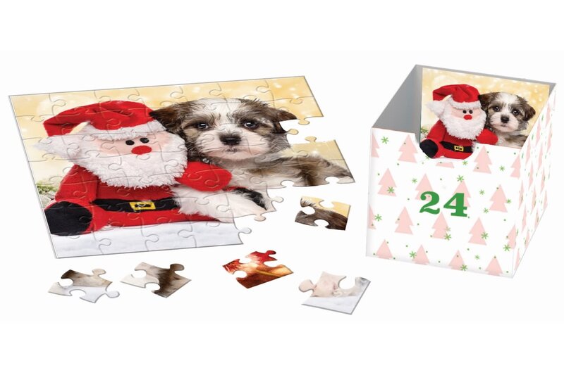 Eurographic Puzzle Advent Calendar 24 Christmas Paws