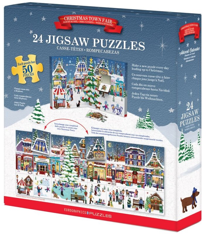Eurographic Puzzle Advent Calendar 24 Town Fair