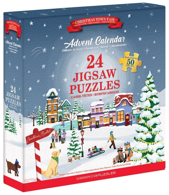 Eurographic Puzzle Advent Calendar 24 Town Fair