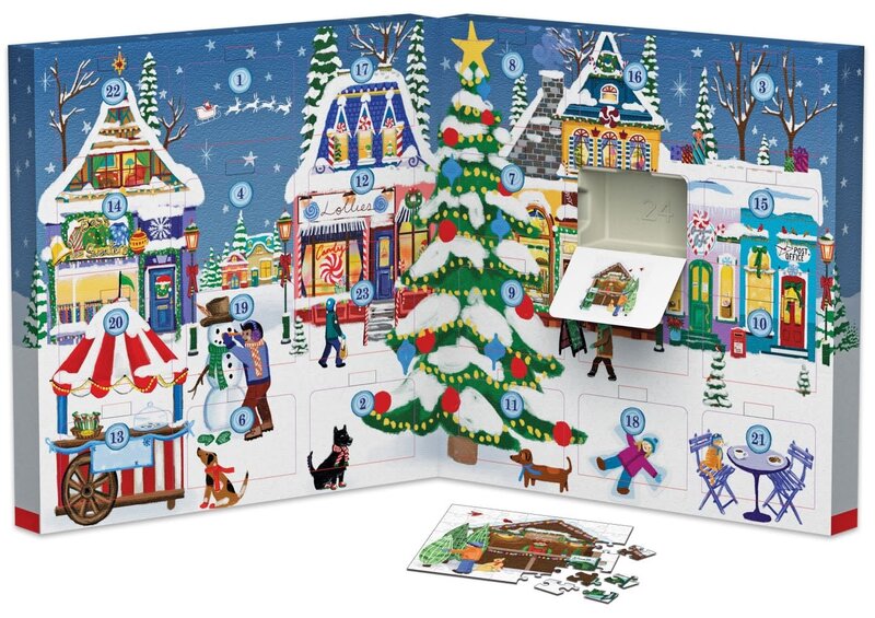 Eurographic Puzzle Advent Calendar 24 Town Fair
