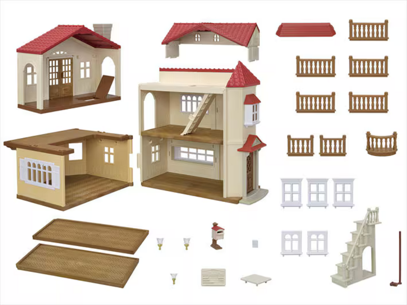 Calico Critters Calico Critters Red Roof Country Home Secret Attic Playroom