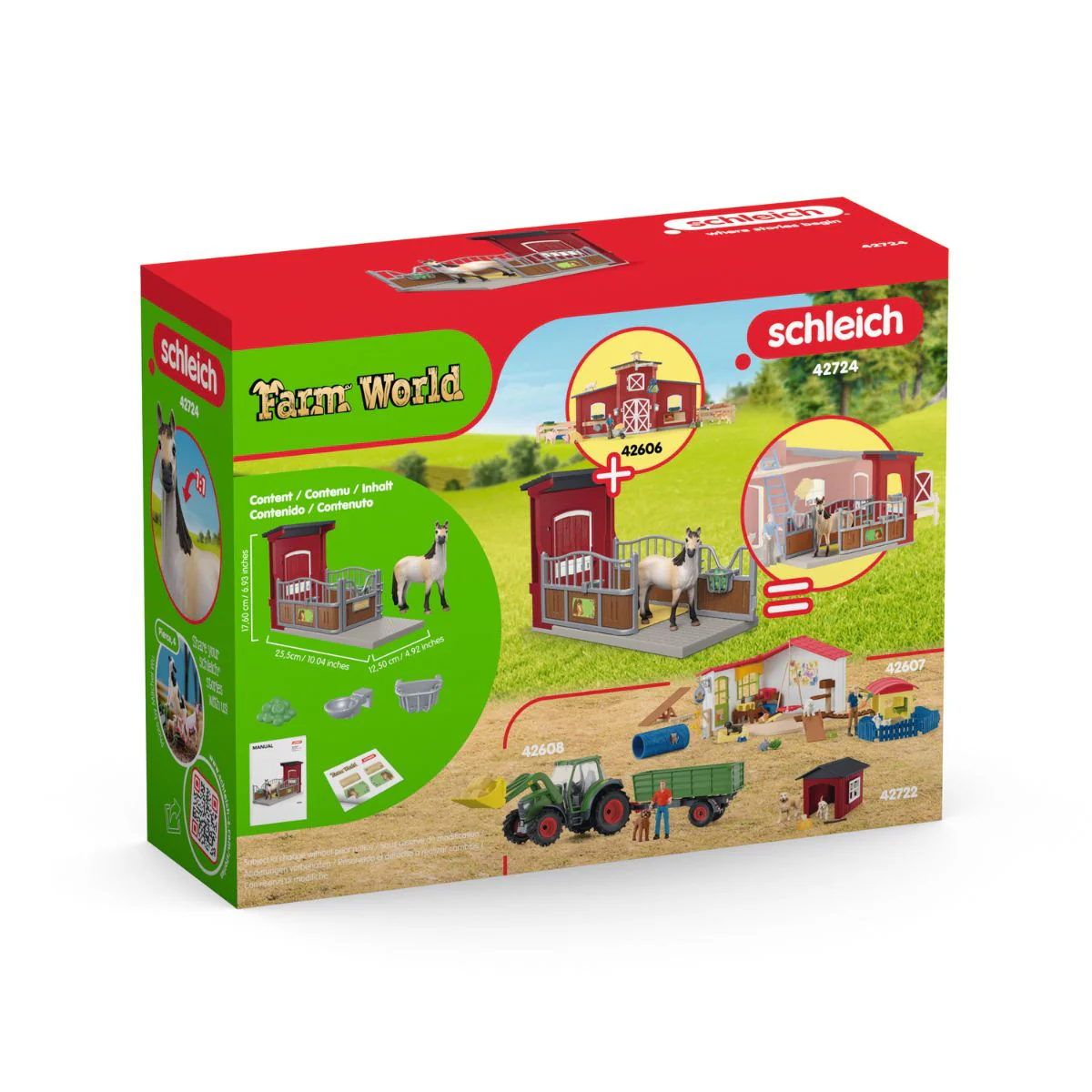 Schleich Schleich Farm World Ponybox with Mustang Mare