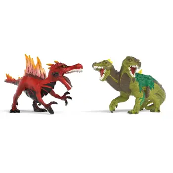 Schleich Schleich Eldrador Fire Saurian vs Jungle Lizard