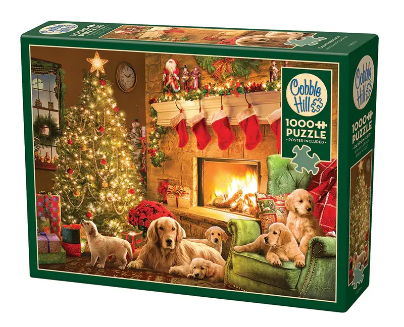 Cobble Hill Puzzles Cobble Hill Puzzle 1000pc Cozy Fireplace Christmas