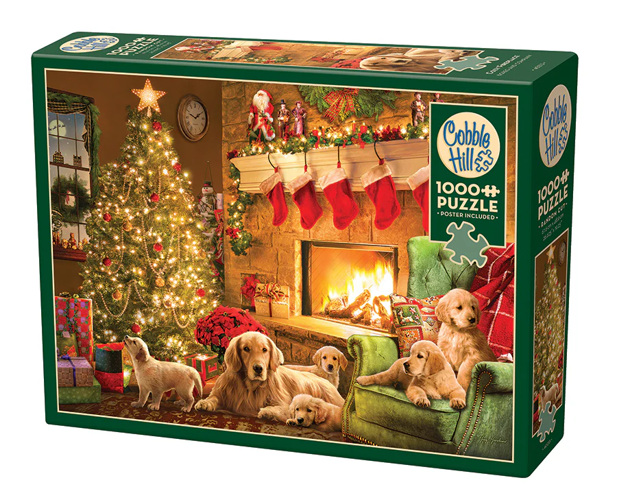 Cobble Hill Puzzles Cobble Hill Puzzle 1000pc Cozy Fireplace Christmas