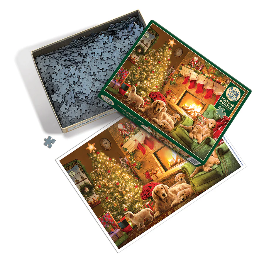 Cobble Hill Puzzles Cobble Hill Puzzle 1000pc Cozy Fireplace Christmas