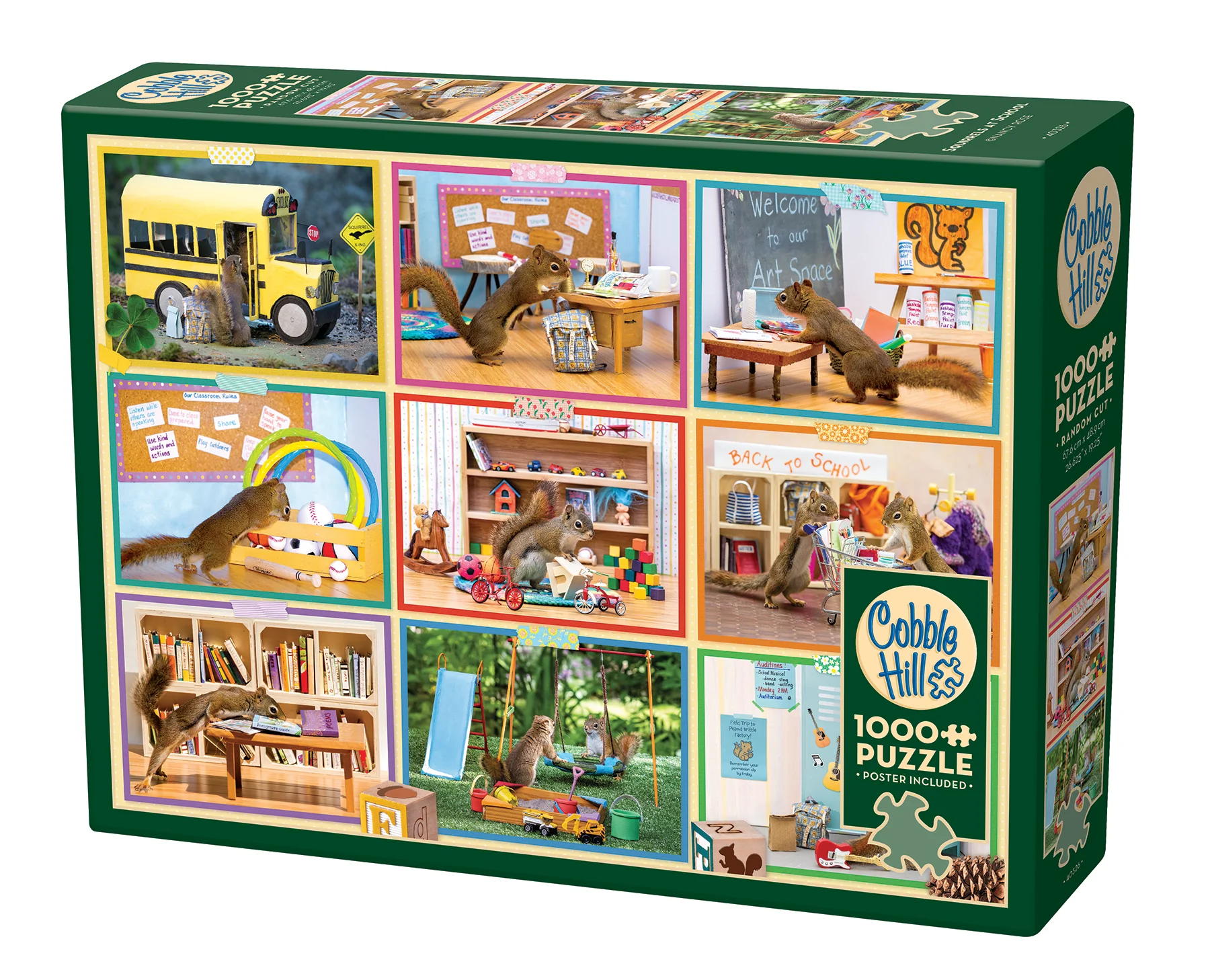 Cobble Hill Puzzles Cobble Hill Puzzle 1000pc Squirrels at School