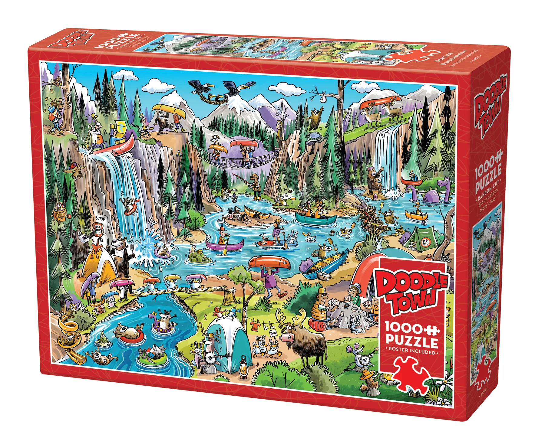 Cobble Hill Puzzles Cobble Hill Puzzle 1000pc Doodletown: Portage Pandemonium