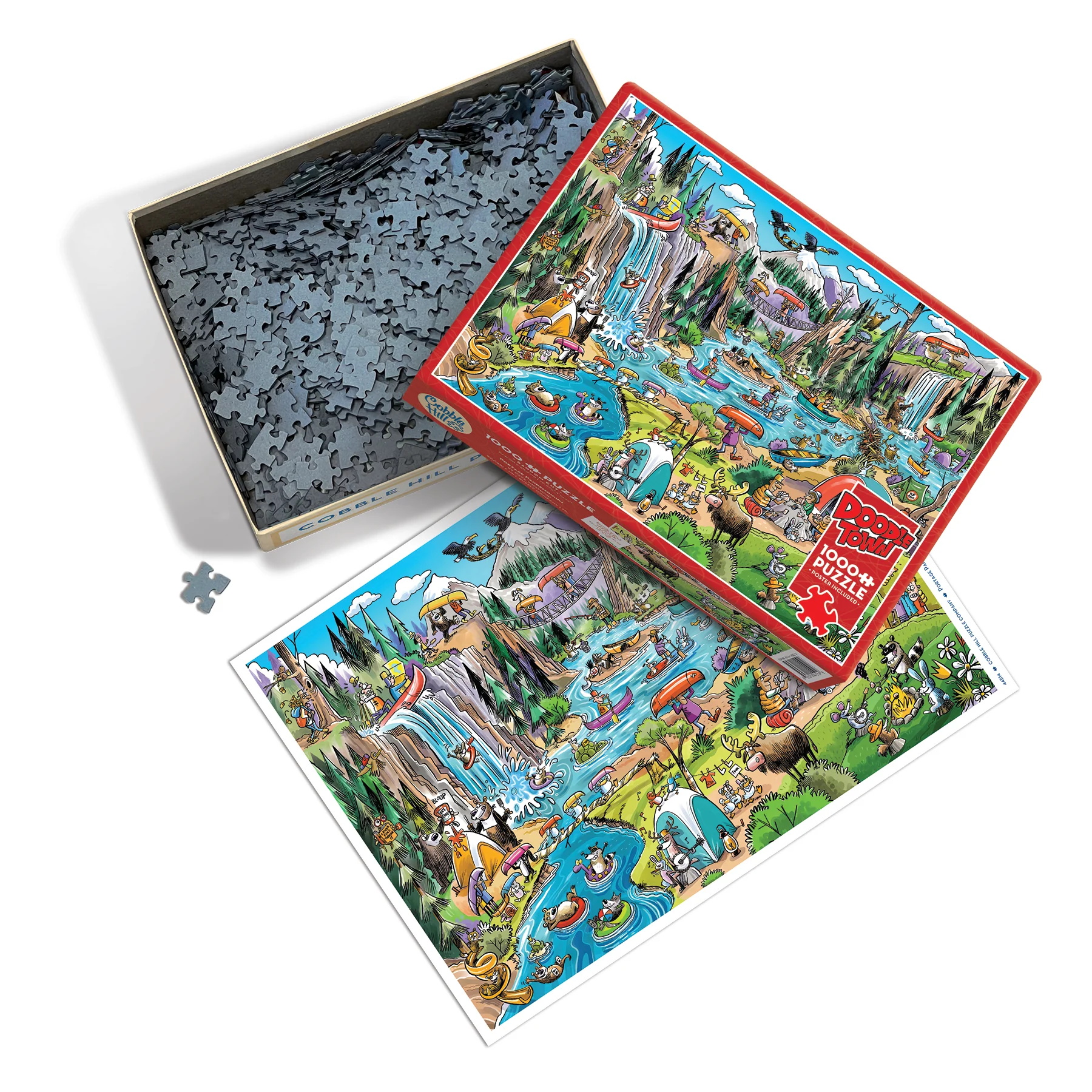 Cobble Hill Puzzles Cobble Hill Puzzle 1000pc Doodletown: Portage Pandemonium