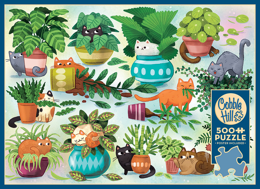 Cobble Hill Puzzles Cobble Hill  Puzzle 500pc Cats vs Plants