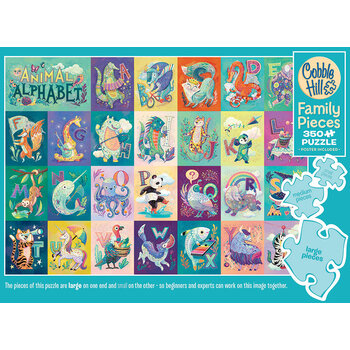 Cobble Hill Puzzles Cobble Hill Family Puzzle 350pc Animal Alphabet