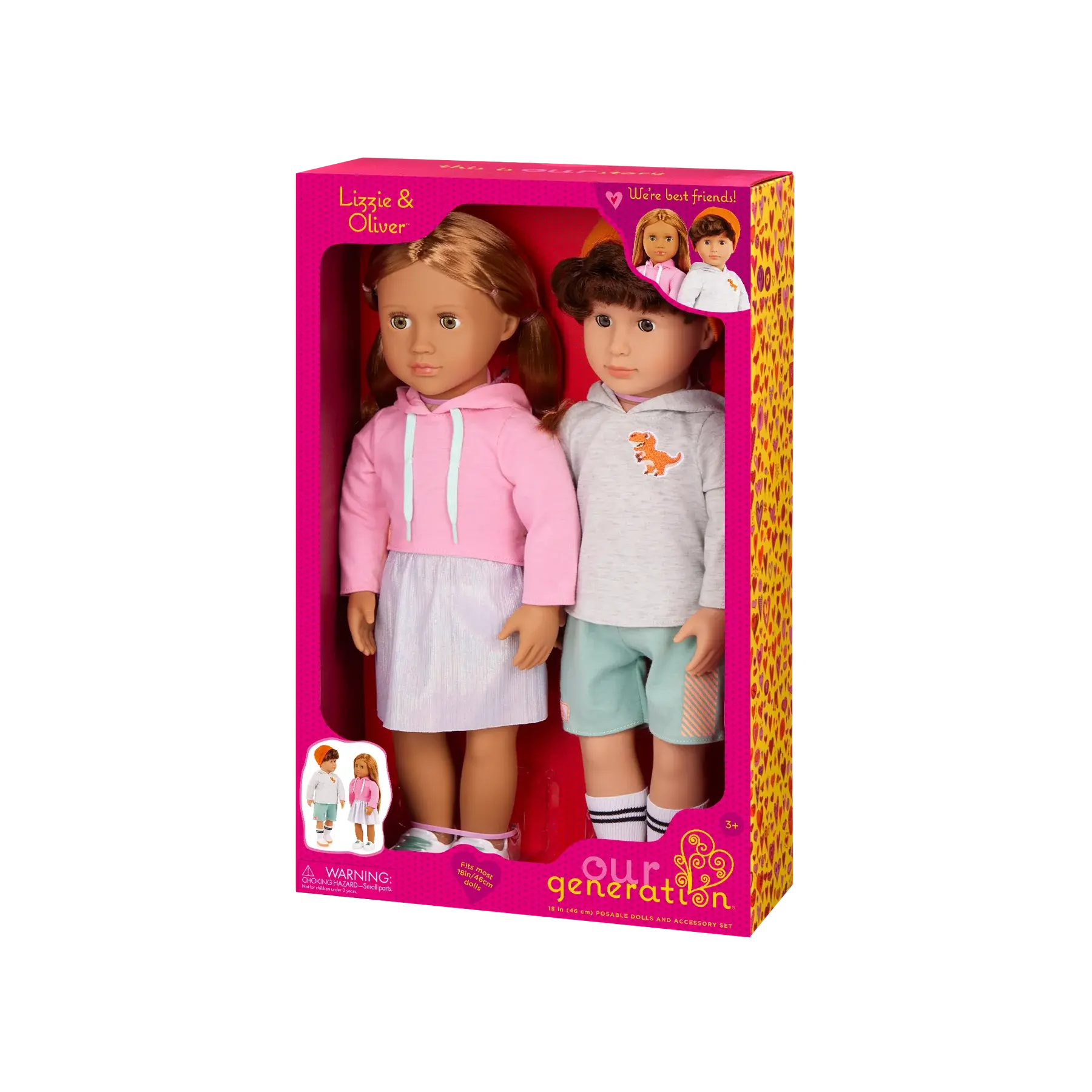 Our Generation Our Generation 18" Dolls Lizzie & Oliver the best Friends